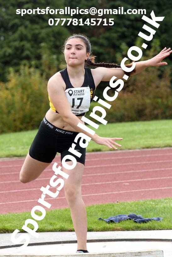 Shot putt, NECAA Open Meeting, Morpeth, Sunday, October 18th. David T. Hewitson/Sports for All Pics